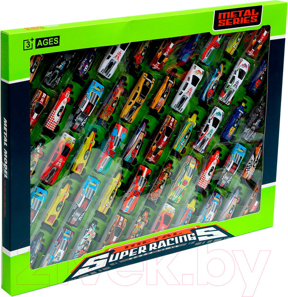 Изображение товара Набор игрушечных автомобилей Sima-Land Гоночные 055-12 / 9666988
