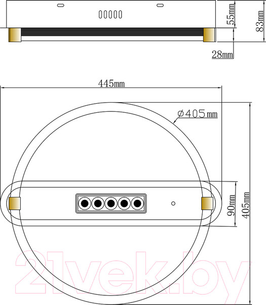 Изображение товара Потолочный светильник ESCADA Aspect 10253/1LED