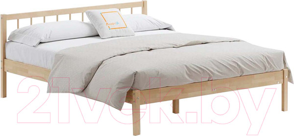 Изображение товара Двуспальная кровать Домаклево Мечта 4 160x200 (береза/натуральный)
