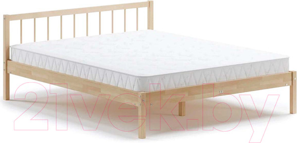 Изображение товара Двуспальная кровать Домаклево Мечта 4 160x200 (береза/натуральный)