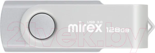 Изображение товара USB flash накопитель Mirex Swivel Silver 128GB (13600-FM3SS128)