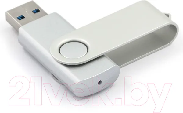 Изображение товара USB flash накопитель Mirex Swivel Silver 128GB (13600-FM3SS128)