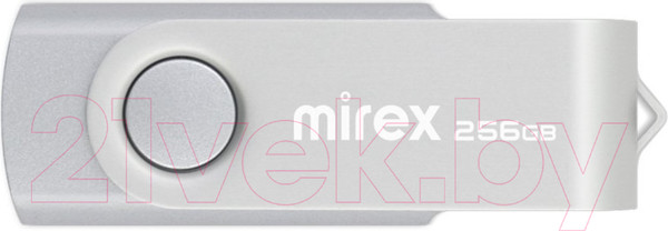Изображение товара USB flash накопитель Mirex Swivel Silver 256GB (13600-FMUSI256)