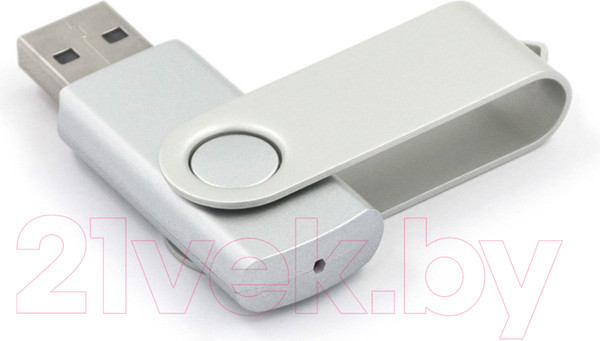 Изображение товара USB flash накопитель Mirex Swivel Silver 256GB (13600-FMUSI256)