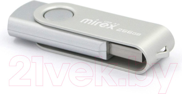 Изображение товара USB flash накопитель Mirex Swivel Silver 256GB (13600-FM3SS256)