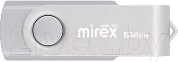 Изображение товара USB flash накопитель Mirex Swivel Silver 512GB (13600-FM3SS512)