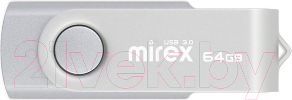 Изображение товара USB flash накопитель Mirex Swivel Silver 64GB (13600-FM3SVS64)