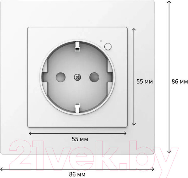 Изображение товара Умная розетка Aqara Wall Outlet H2 EU Zigbee 3.0 / WP-P01D