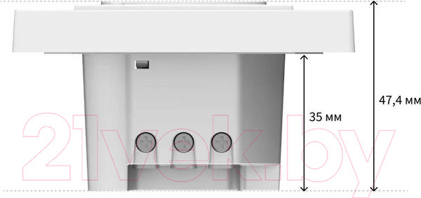 Изображение товара Умная розетка Aqara Wall Outlet H2 EU Zigbee 3.0 / WP-P01D