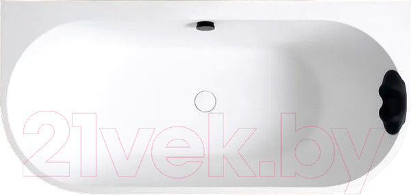 Изображение товара Ванна из искусственного камня Abber Leipzig AM9916BW (черный/белый матовый)