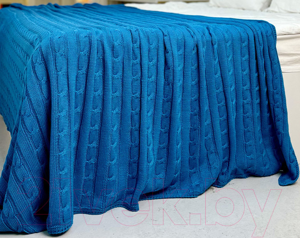 Изображение товара Плед Romgil РВ0068-ШЕ6 (175x205, сине-морской)