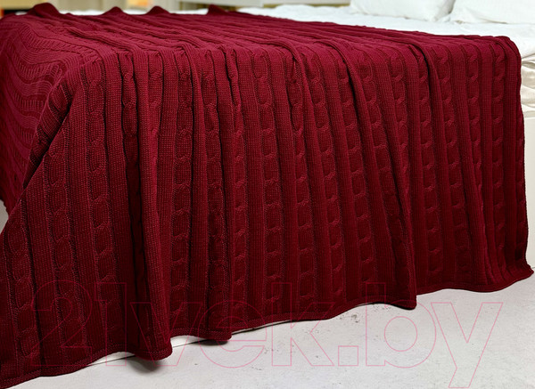 Изображение товара Плед Romgil РВ0068-ШЕ6 (175x205, красновато-бордовый)