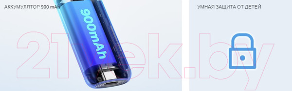 Изображение товара Электронный парогенератор VooPoo Vmate Pro 900mAh (3мл, зеленый/розовый)
