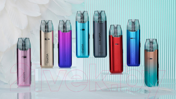 Изображение товара Электронный парогенератор VooPoo Vmate Pro 900mAh (3мл, зеленый/розовый)