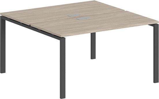 Изображение товара Комплект письменных столов Norden 140x123.8x75 / SG.242.OL.63.AN (антрацит/дуб светлый)