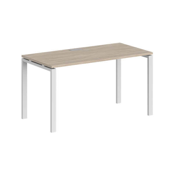 Изображение товара Письменный стол Norden 140x60x75 / SG.202.OL.63.WH (белый/дуб светлый)