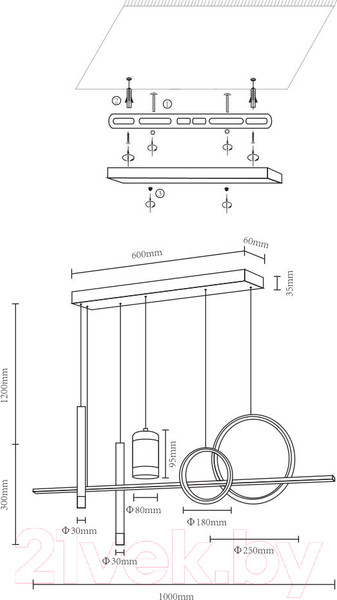 Изображение товара Потолочный светильник Velante 431-106-06