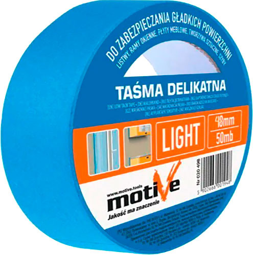 Изображение товара Лента малярная Motive Для деликатных работ 0.048x50м / 020500 (голубой)