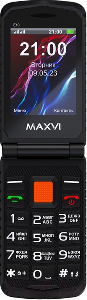 Изображение товара Мобильный телефон Maxvi E 10 (оранжевый)