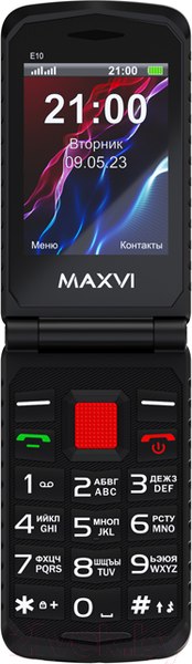 Изображение товара Мобильный телефон Maxvi E 10 (красный)