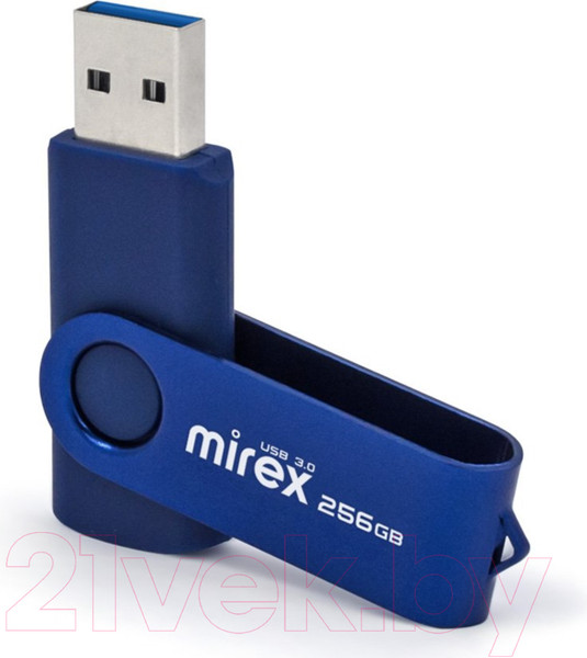 Изображение товара USB flash накопитель Mirex Swivel Deep Blue 256GB (13600-FM3BS256)