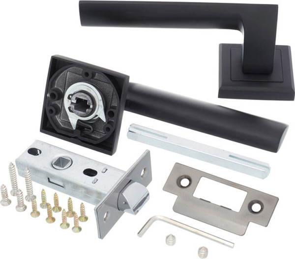 Изображение товара Ручка дверная Lorena 139BI/45 (черный, механизм С45)