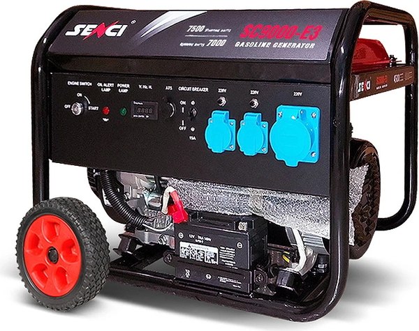 Изображение товара Бензиновый генератор Senci SC9000-E3