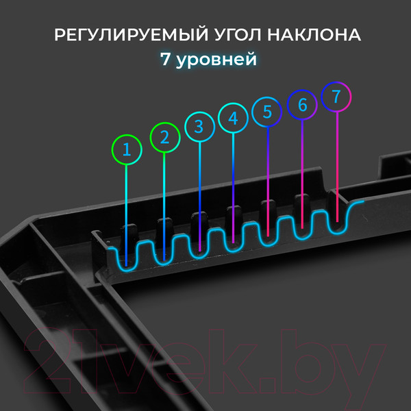 Изображение товара Подставка для ноутбука Evolution LCS-06 RGB с активным охлаждением