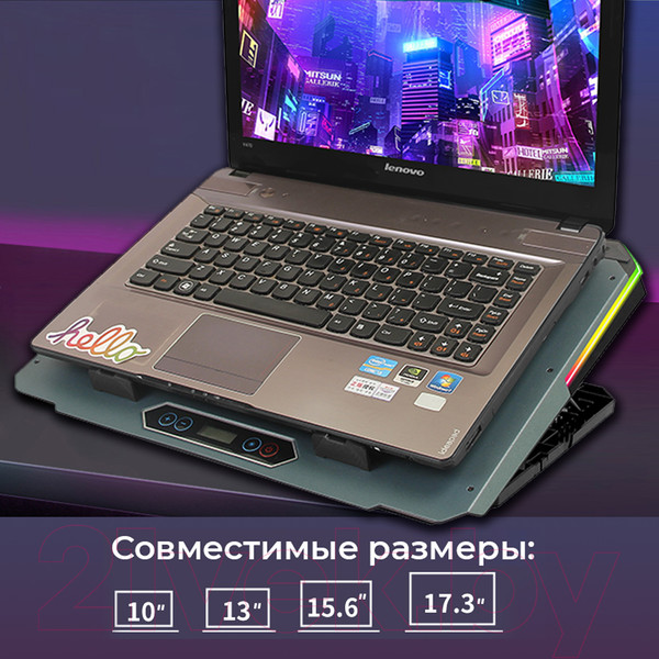 Изображение товара Подставка для ноутбука Evolution LCS-06 RGB с активным охлаждением