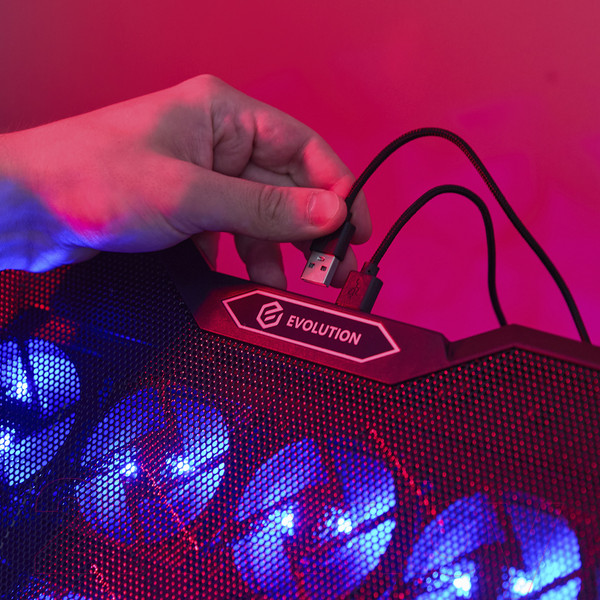 Изображение товара Подставка для ноутбука Evolution LCS-07 RGB с активным охлаждением