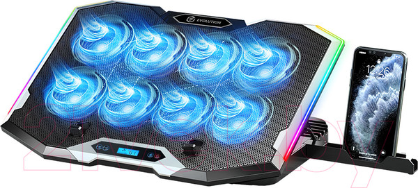 Изображение товара Подставка для ноутбука Evolution LCS-07 RGB с активным охлаждением