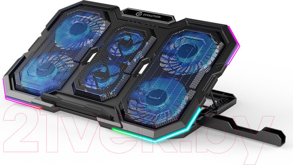 Изображение товара Подставка для ноутбука Evolution LCS-08 RGB с активным охлаждением
