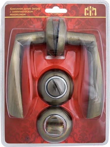 Изображение товара Ручка дверная VERDI 23АВ/70 завертка (бронза, механизм L70)