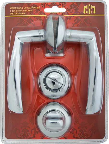 Изображение товара Ручка дверная VERDI 23СР/70 завертка (хром, механизм L70)