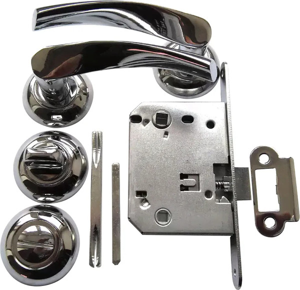 Изображение товара Ручка дверная VERDI 23СР/70 завертка (хром, механизм L70)