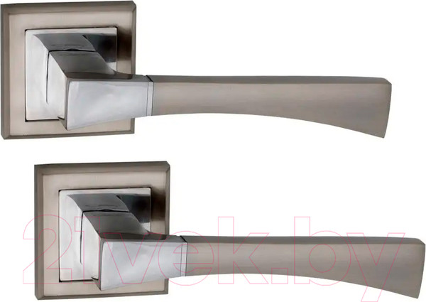 Изображение товара Ручка дверная VERDI 72SN/45 (белый никель, механизм С45)
