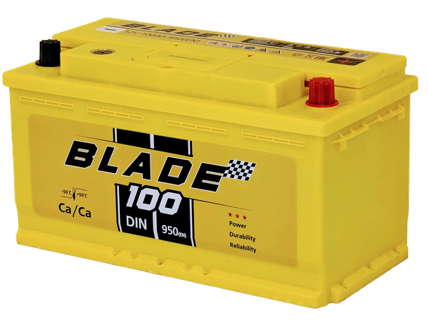 Изображение товара Автомобильный аккумулятор BLADE R 950A DIN100MF (100 А/ч)