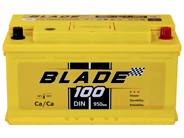 Изображение товара Автомобильный аккумулятор BLADE R 950A DIN100MF (100 А/ч)