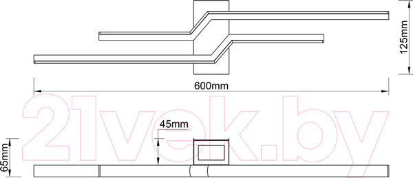 Изображение товара Бра ESCADA Rail 10219/2LED (Black)