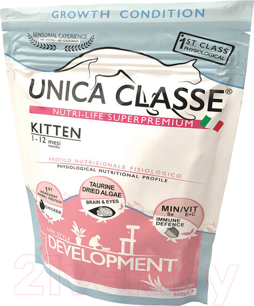 Изображение товара Сухой корм для кошек Unica Classe Kitten Development (300г)