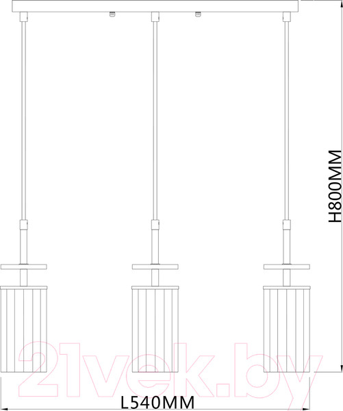 Изображение товара Люстра ESCADA Avolto 10191/3S