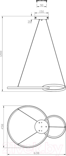 Изображение товара Потолочный светильник ESCADA Relation 10230/2LED (White)