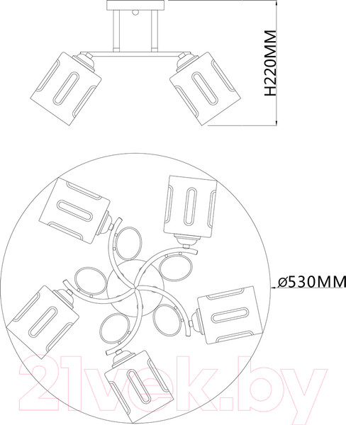 Изображение товара Люстра ESCADA Calluna 1120/5PL