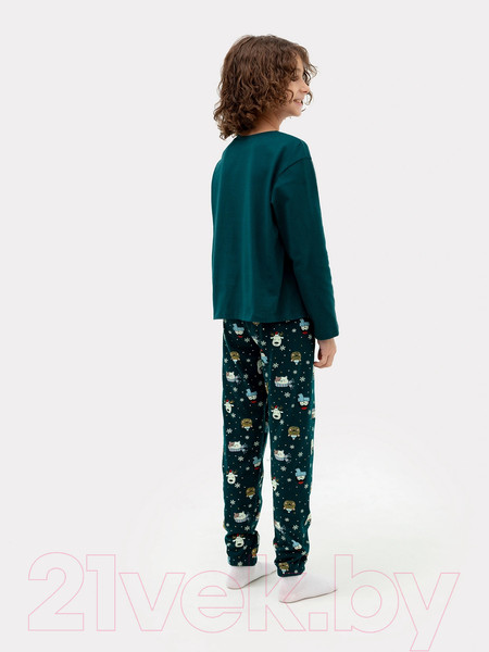 Изображение товара Пижама детская Mark Formelle 563323 (р.128-64-57, хвоя/зверята на хвое)