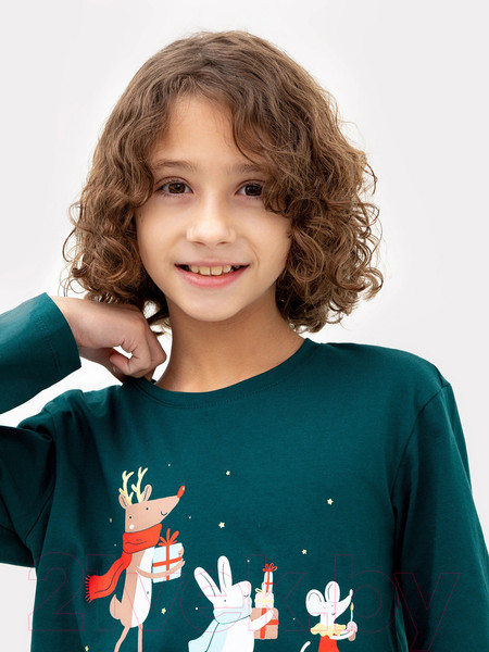 Изображение товара Пижама детская Mark Formelle 563323 (р.128-64-57, хвоя/зверята на хвое)