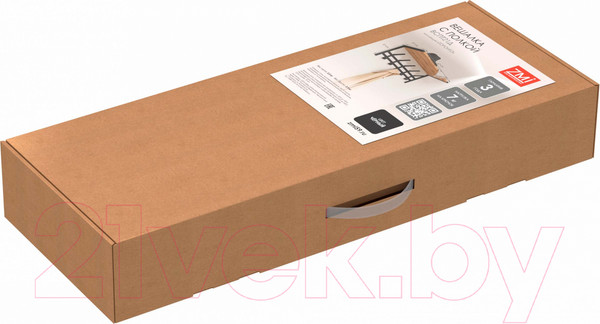 Изображение товара Вешалка для одежды ЗМИ Торонто 21Д с полкой / ВСПТ21Д (черный)