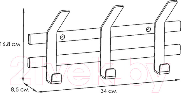 Изображение товара Вешалка для одежды ЗМИ Торонто 3 / ВНТ3 (белый)