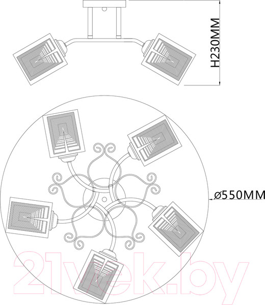 Изображение товара Люстра ESCADA Spirea 1105/5PL