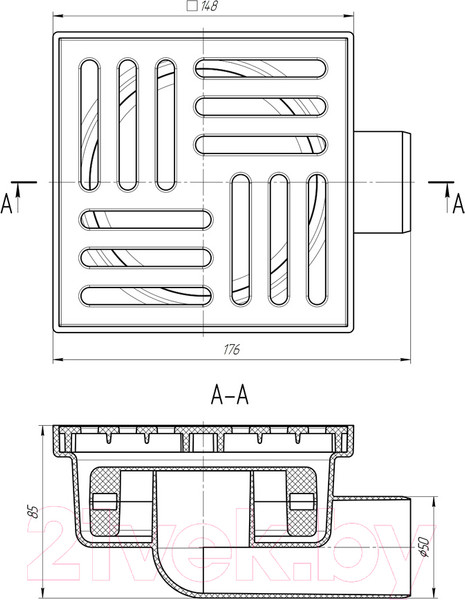 Изображение товара Трап для душа Ани Пласт TQ5110