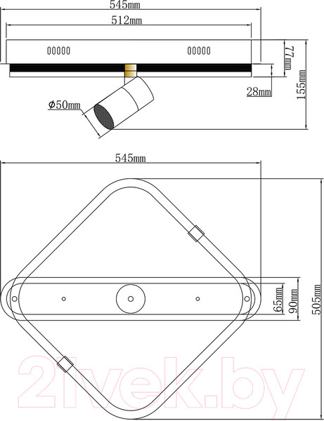 Изображение товара Потолочный светильник ESCADA Factor 10280/1LED